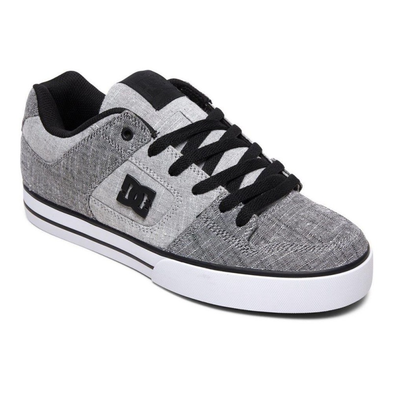 Chaussure DC Shoes Pure TX SE Grise Noir Homme | GVC-3720681