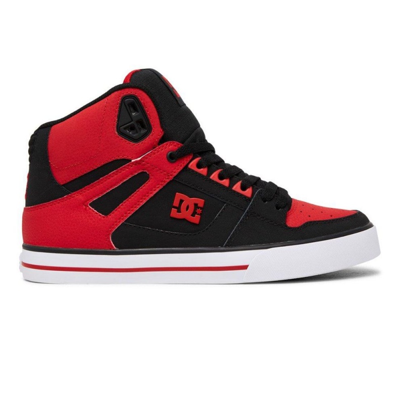 Chaussure DC Shoes Pure SE High-Top Rouge Noir Homme | GDY-2499358