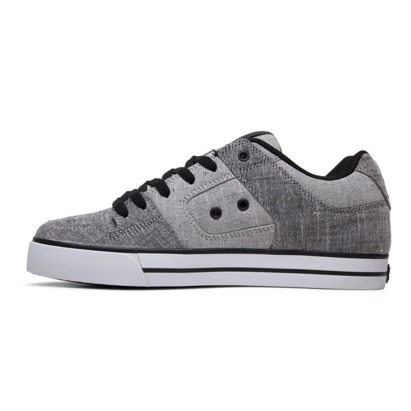 Chaussure DC Shoes Pure TX SE Grise Noir Homme | GVC-3720681