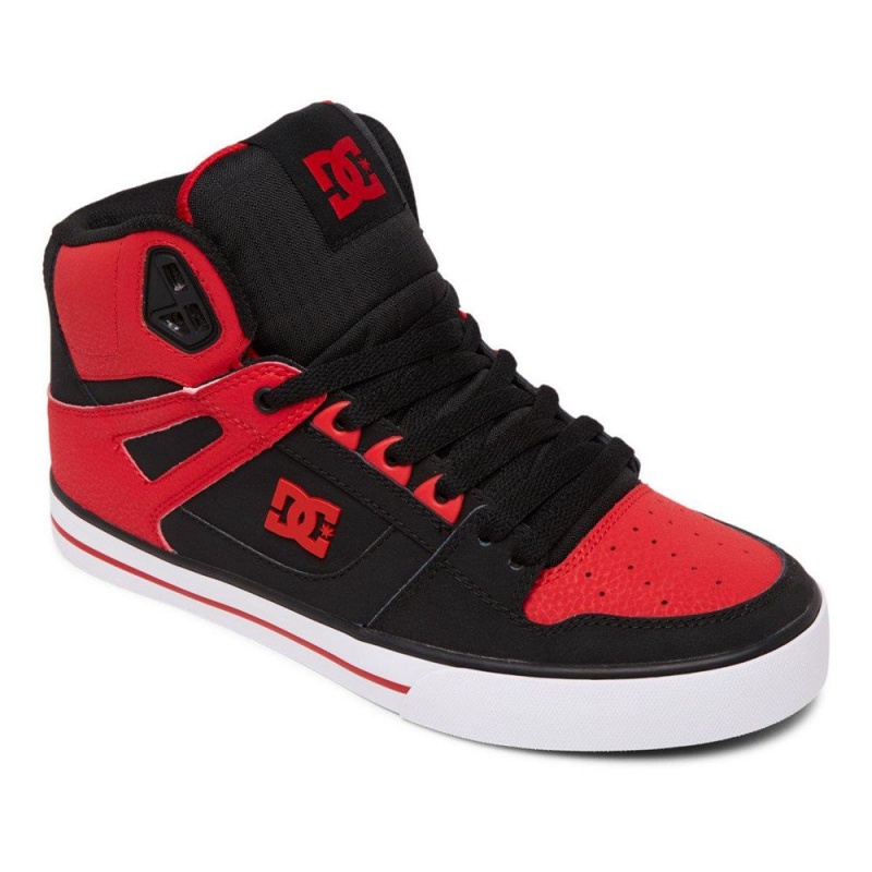 Chaussure DC Shoes Pure SE High-Top Rouge Noir Homme | GDY-2499358