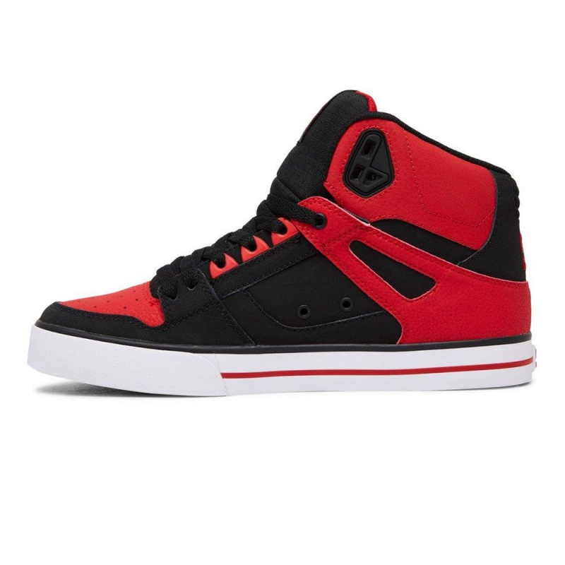 Chaussure DC Shoes Pure SE High-Top Rouge Noir Homme | GDY-2499358