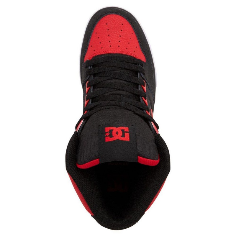 Chaussure DC Shoes Pure SE High-Top Rouge Noir Homme | GDY-2499358