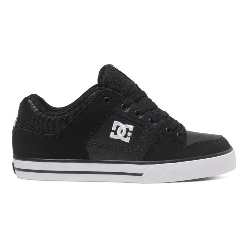 Chaussure DC Shoes Pure Cuir Noir Blanche Homme | HWS-1926045