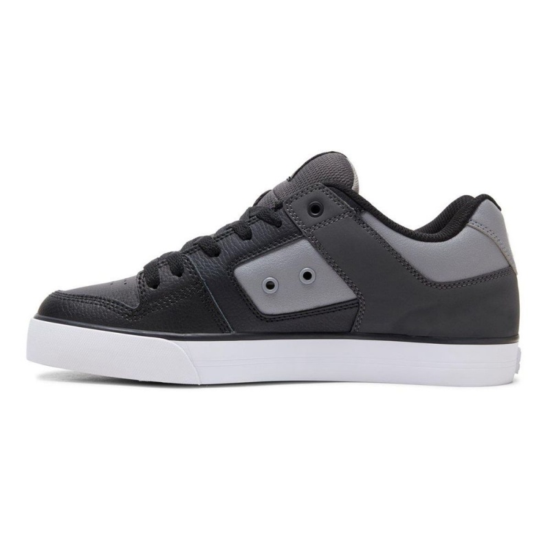 Chaussure DC Shoes Pure Cuir Grise Noir Homme | LWK-2915648