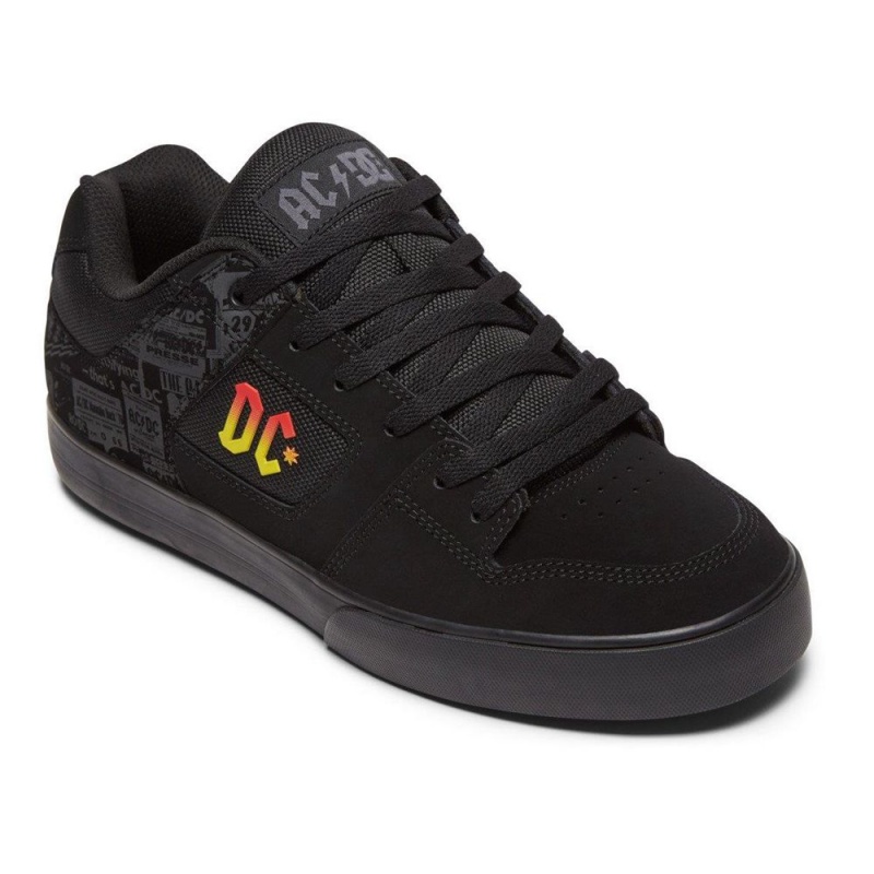 Chaussure DC Shoes Pure AC/DC Noir Grise Homme | PTL-9911262