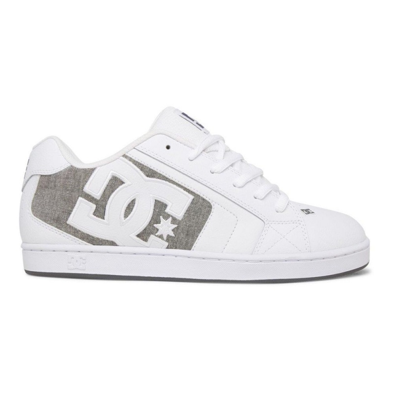 Chaussure DC Shoes Net Blanche Grise Homme | ADX-3521673