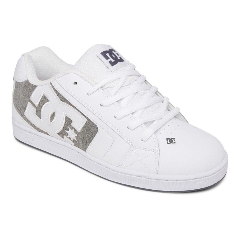 Chaussure DC Shoes Net Blanche Grise Homme | ADX-3521673