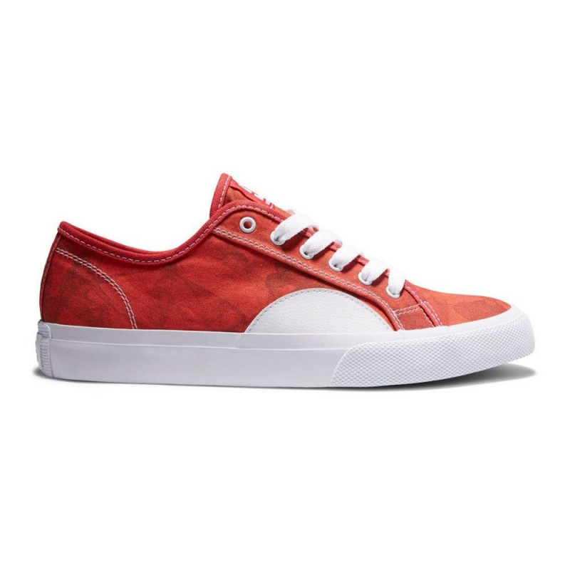 Chaussure DC Shoes Manual S Evan Rouge Blanche Homme | GKR-3407131