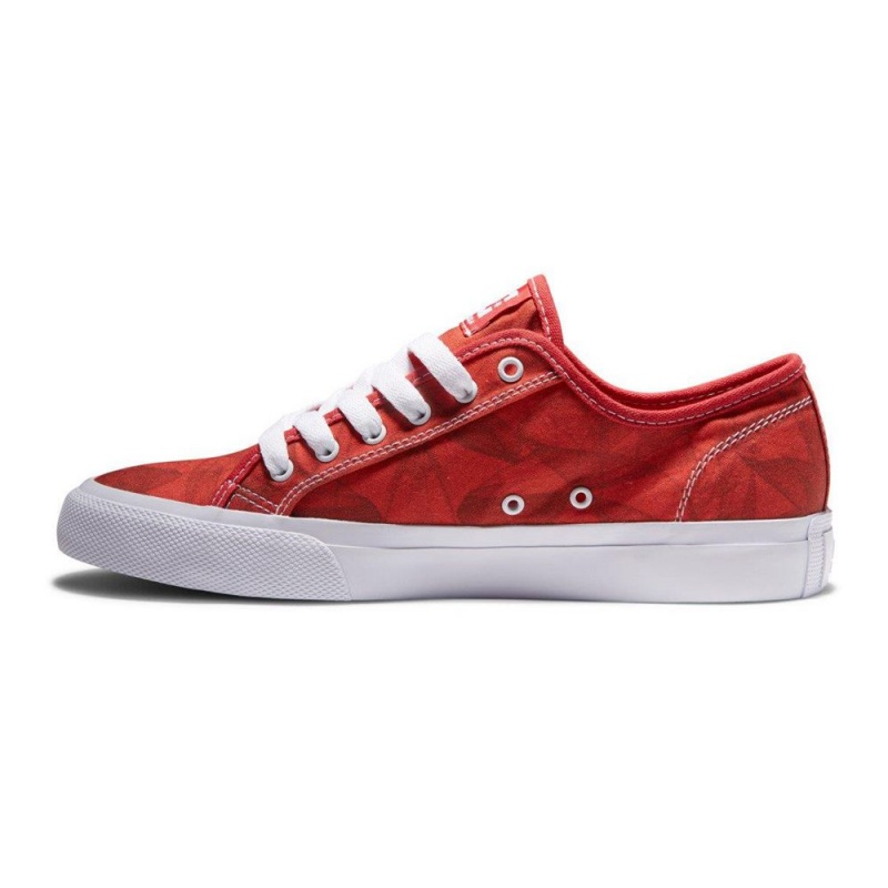 Chaussure DC Shoes Manual S Evan Rouge Blanche Homme | GKR-3407131