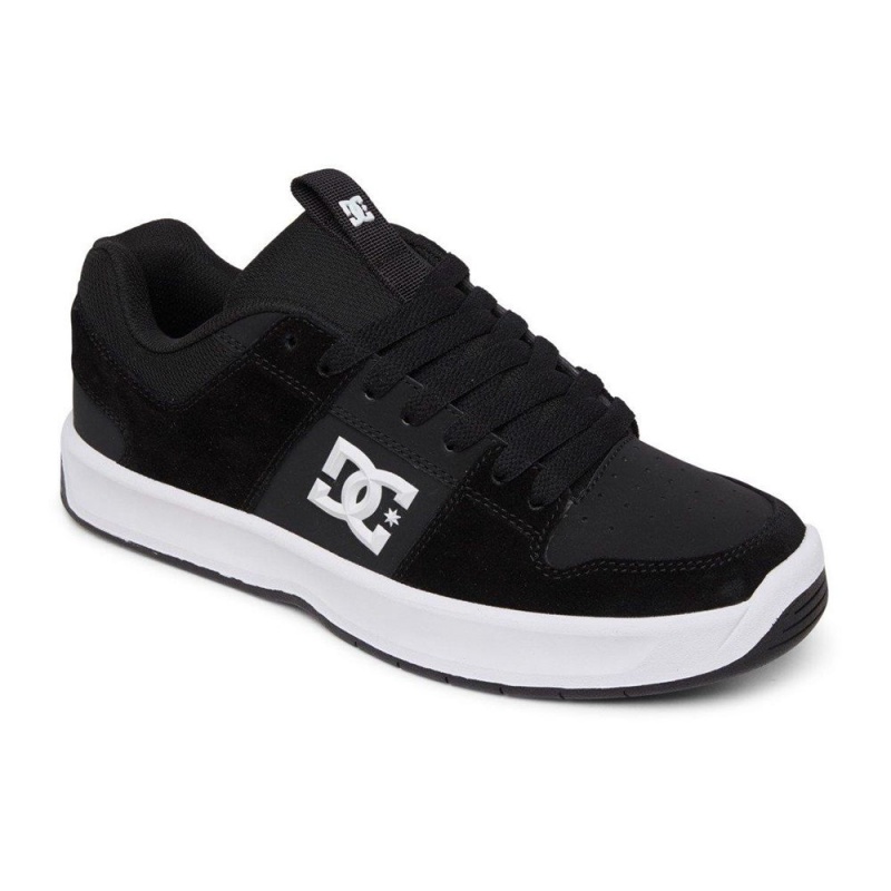 Chaussure DC Shoes Lynx Zero Cuir Noir Blanche Homme | DUG-6742428