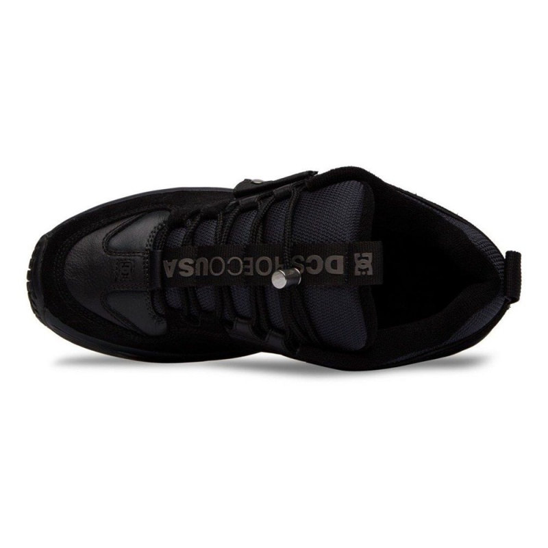 Chaussure DC Shoes Lynx OG Shanahan Cuir Noir Grise Homme | THO-1037177