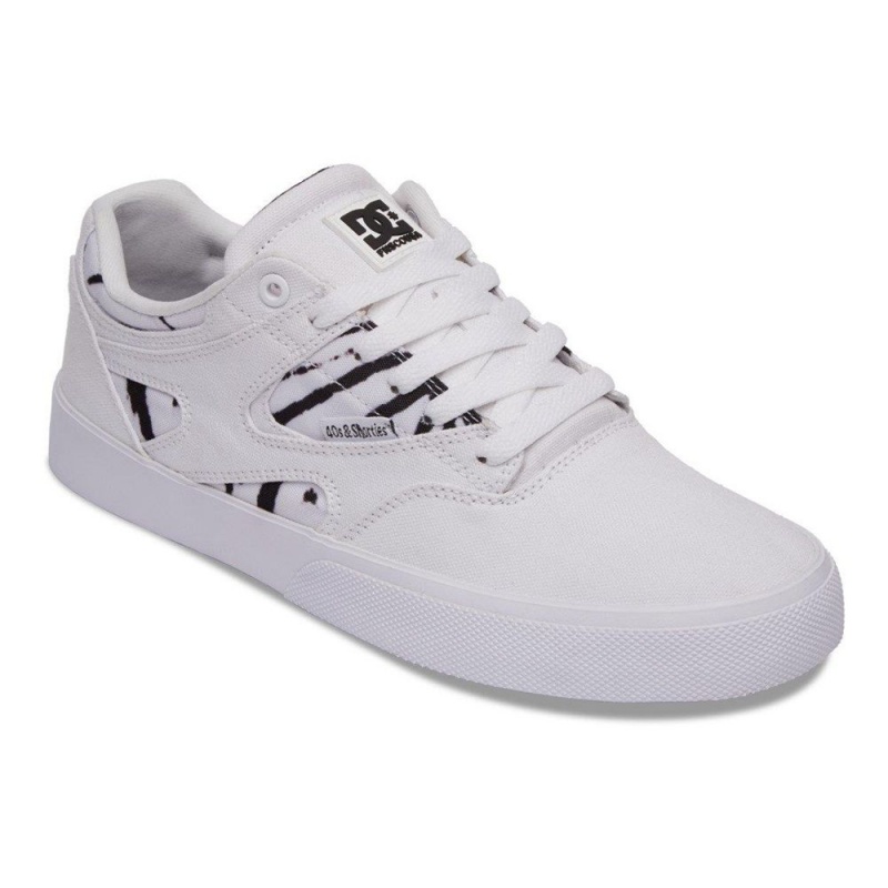 Chaussure DC Shoes Kalis Vulc X FNS Blanche Noir Homme | VXW-9236877