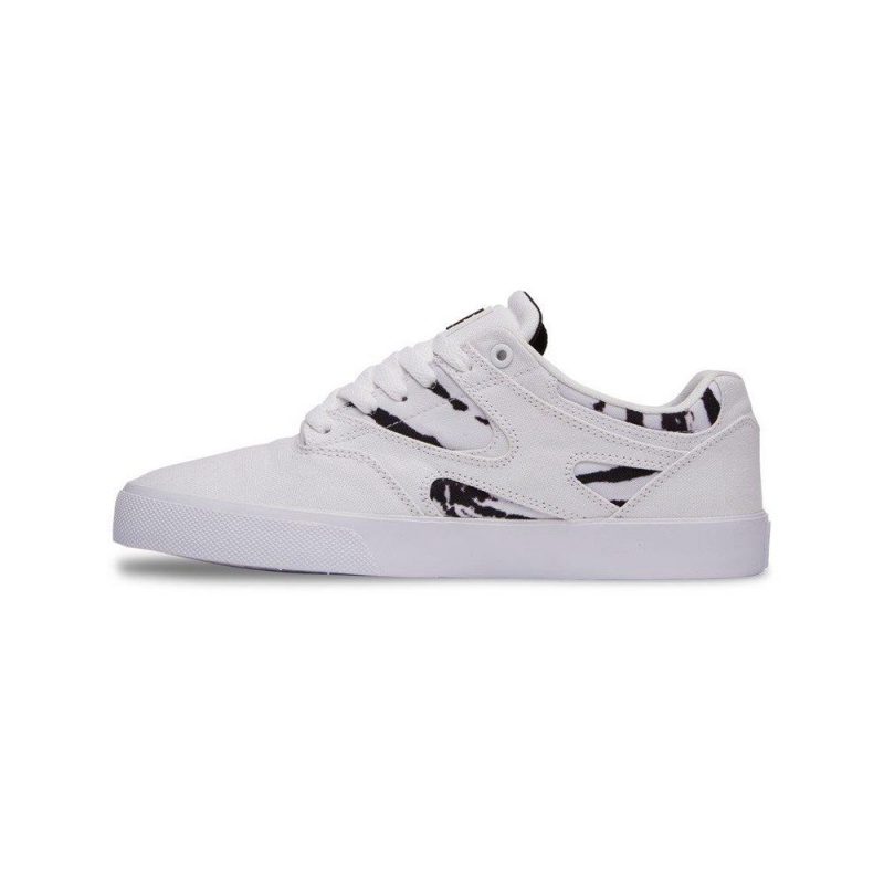 Chaussure DC Shoes Kalis Vulc X FNS Blanche Noir Homme | VXW-9236877