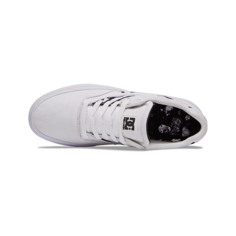 Chaussure DC Shoes Kalis Vulc X FNS Blanche Noir Homme | VXW-9236877