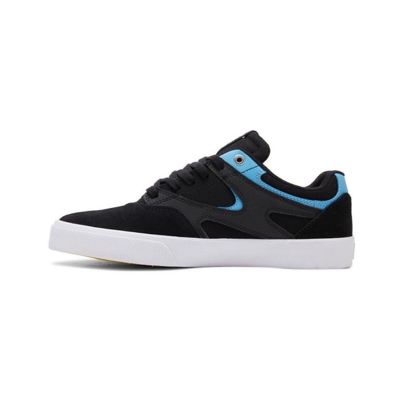 Chaussure DC Shoes Kalis Vulc S Daim Noir Bleu Homme | AUI-3439247