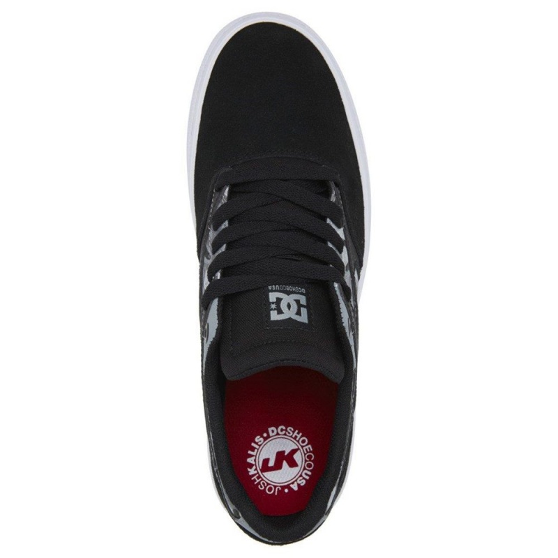 Chaussure DC Shoes Kalis Vulc S Daim Noir Camouflage Homme | MOY-0368655