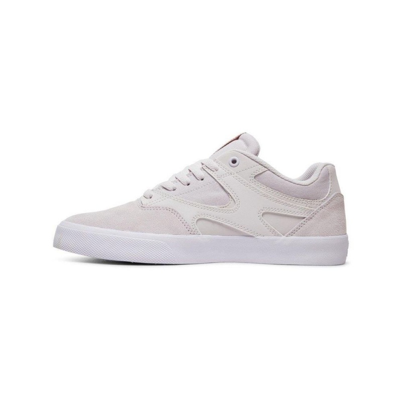 Chaussure DC Shoes Kalis Vulc Cuir Blanche Homme | AHL-3976589