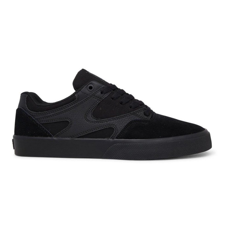 Chaussure DC Shoes Kalis Vulc Cuir Noir Homme | FPO-1151621