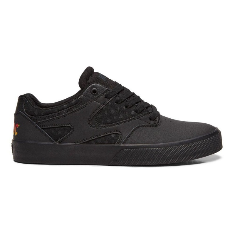 Chaussure DC Shoes Kalis Vulc AC/DC Noir Grise Homme | XMS-2762240