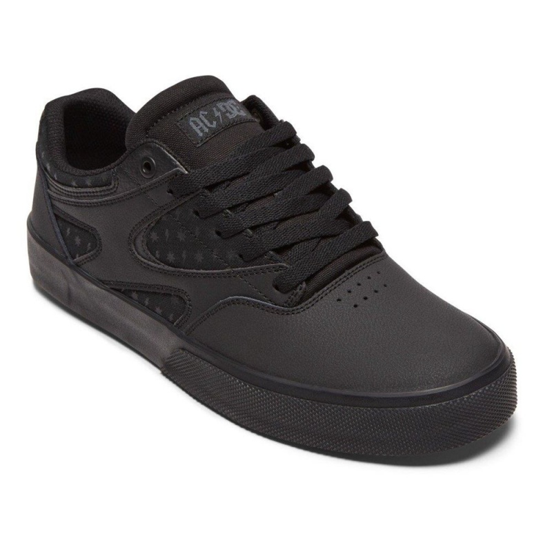 Chaussure DC Shoes Kalis Vulc AC/DC Noir Grise Homme | XMS-2762240