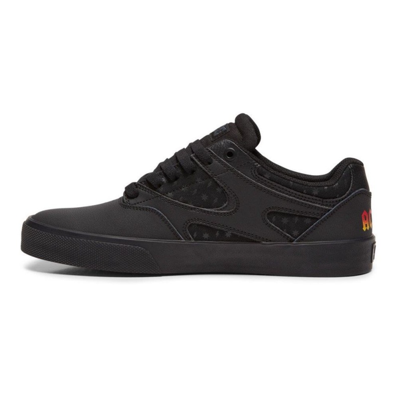 Chaussure DC Shoes Kalis Vulc AC/DC Noir Grise Homme | XMS-2762240