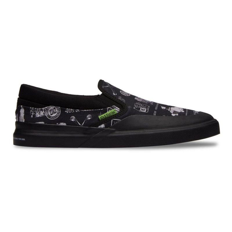 Chaussure DC Shoes Infinite X FNS Slip-On Noir Grise Homme | VXA-4736598