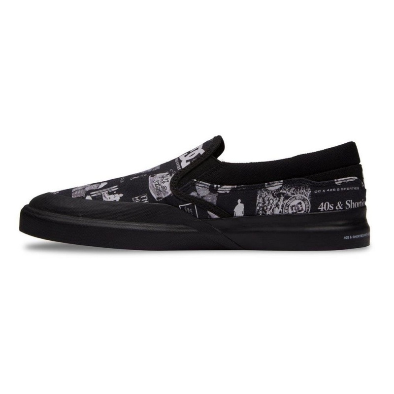 Chaussure DC Shoes Infinite X FNS Slip-On Noir Grise Homme | VXA-4736598