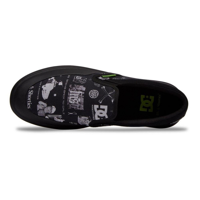 Chaussure DC Shoes Infinite X FNS Slip-On Noir Grise Homme | VXA-4736598