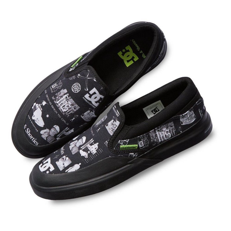 Chaussure DC Shoes Infinite X FNS Slip-On Noir Grise Homme | VXA-4736598