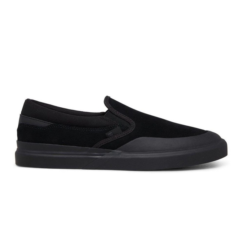 Chaussure DC Shoes Infinite Cuir Slip-On Noir Homme | FLM-2539699