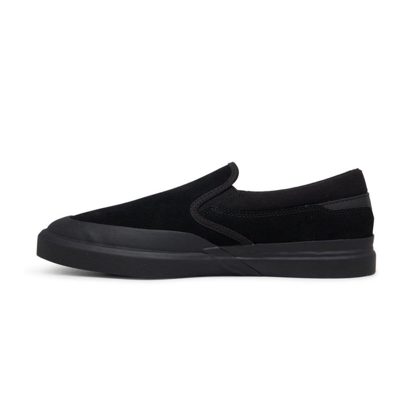 Chaussure DC Shoes Infinite Cuir Slip-On Noir Homme | FLM-2539699