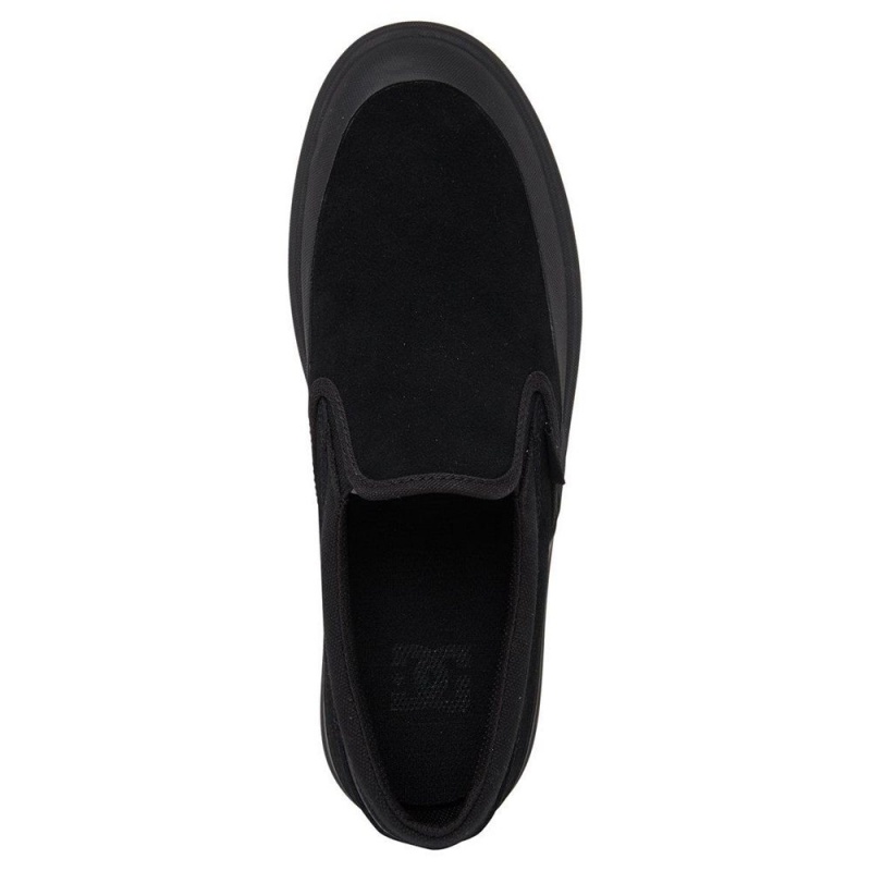 Chaussure DC Shoes Infinite Cuir Slip-On Noir Homme | FLM-2539699