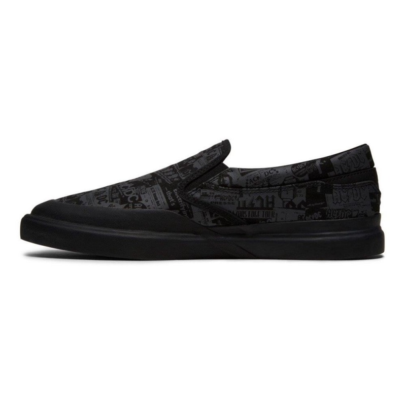 Chaussure DC Shoes Infinite AC/DC Noir Grise Homme | QVK-6714575