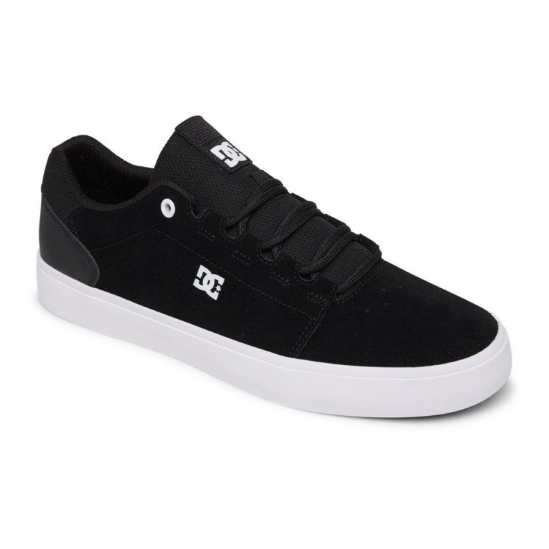 Chaussure DC Shoes Hyde Cuir Noir Blanche Homme | DIM-3669113