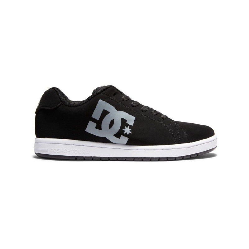 Chaussure DC Shoes Gaveler Cuir Noir Grise Homme | ENM-4955811