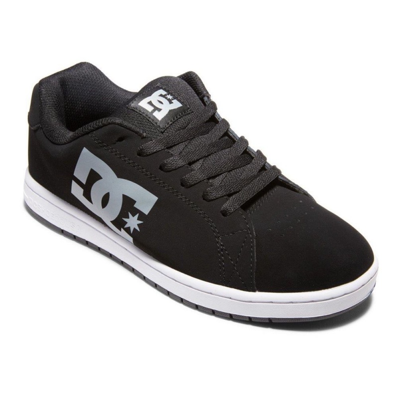 Chaussure DC Shoes Gaveler Cuir Noir Grise Homme | ENM-4955811