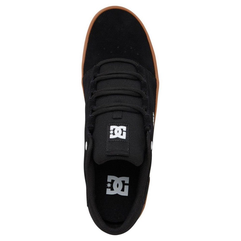 Chaussure DC Shoes Hyde Cuir Noir Homme | AZZ-4866503