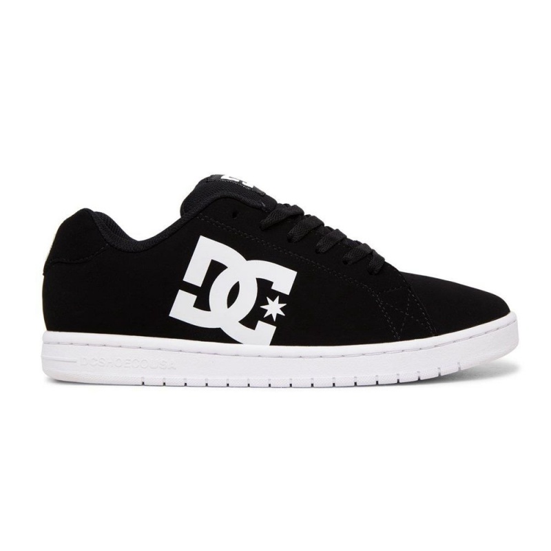 Chaussure DC Shoes Gaveler Cuir Noir Blanche Homme | ORY-7998200