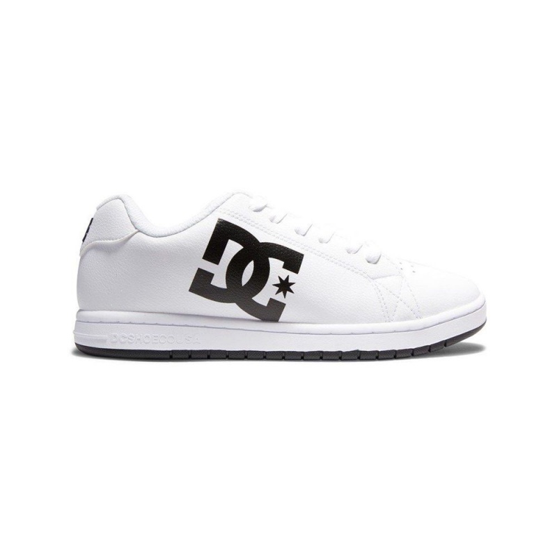 Chaussure DC Shoes Gaveler Cuir Blanche Noir Homme | KYH-3406511