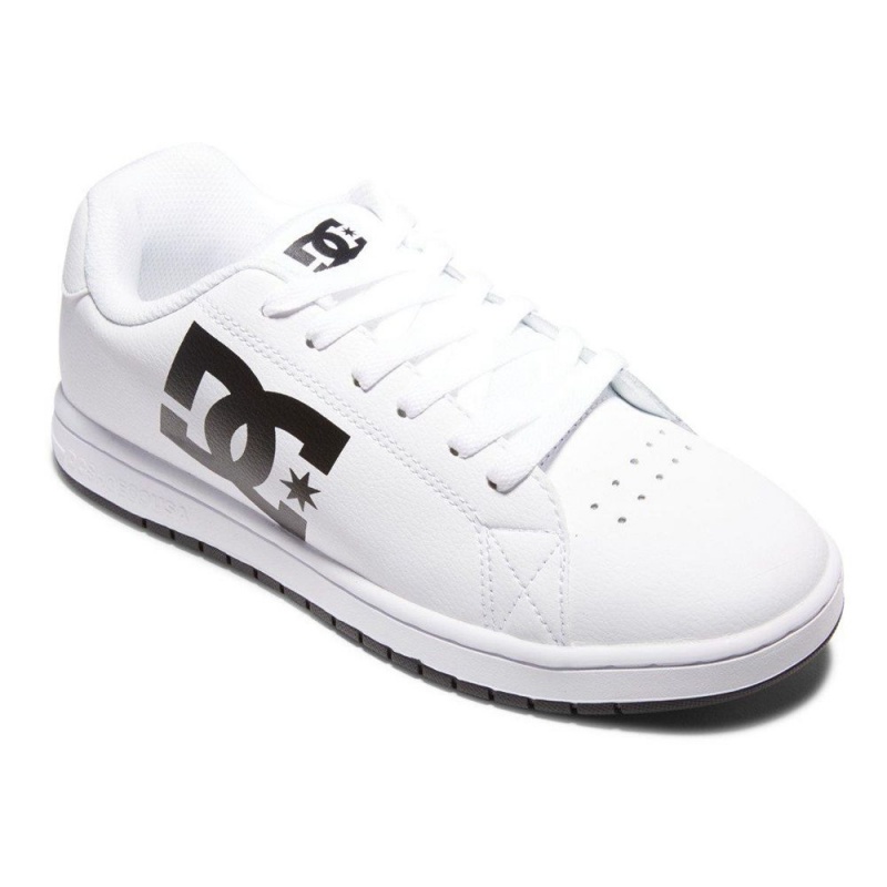 Chaussure DC Shoes Gaveler Cuir Blanche Noir Homme | KYH-3406511