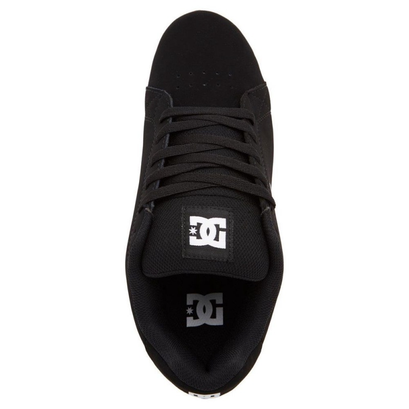 Chaussure DC Shoes Gaveler Cuir Noir Blanche Homme | ORY-7998200