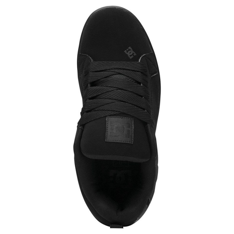 Chaussure DC Shoes Court Graffik Cuir Noir Homme | YZA-0480356