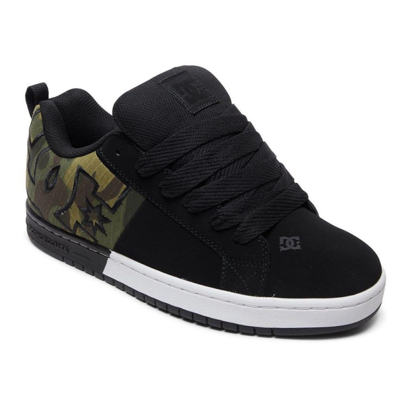 Chaussure DC Shoes Court Graffik Noir Camouflage Homme | TVA-0988318