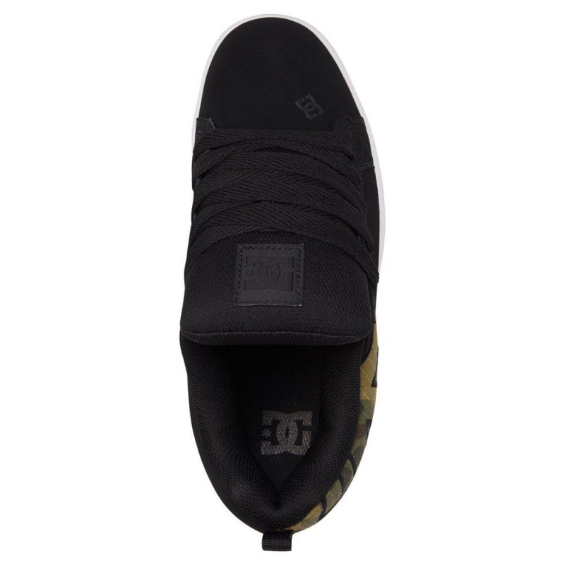 Chaussure DC Shoes Court Graffik Noir Camouflage Homme | TVA-0988318