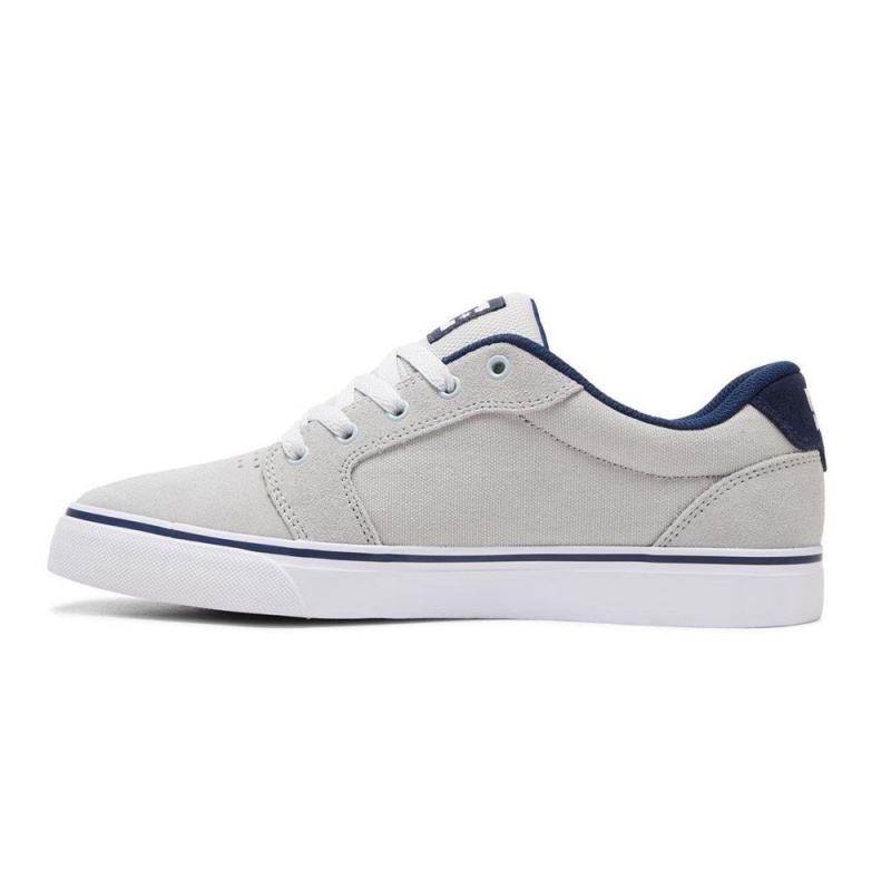 Chaussure DC Shoes Anvil Grise Bleu Homme | GUB-7536555