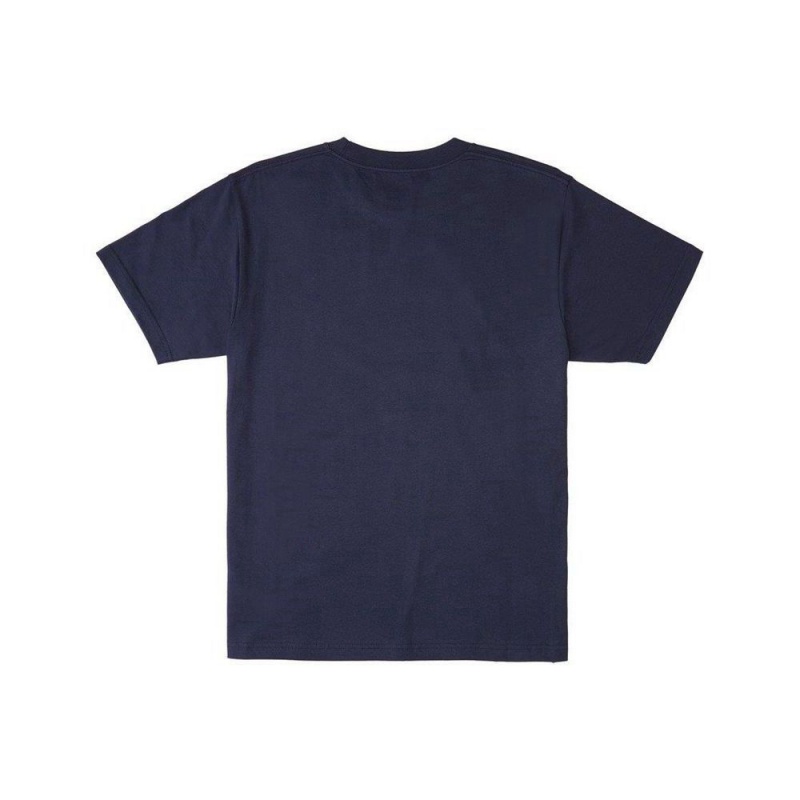 T-Shirt DC Shoes Star Pilot Bleu Marine Homme | RYV-6101743