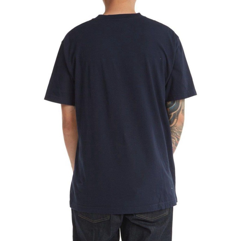 T-Shirt DC Shoes Star Pilot Bleu Marine Homme | RYV-6101743