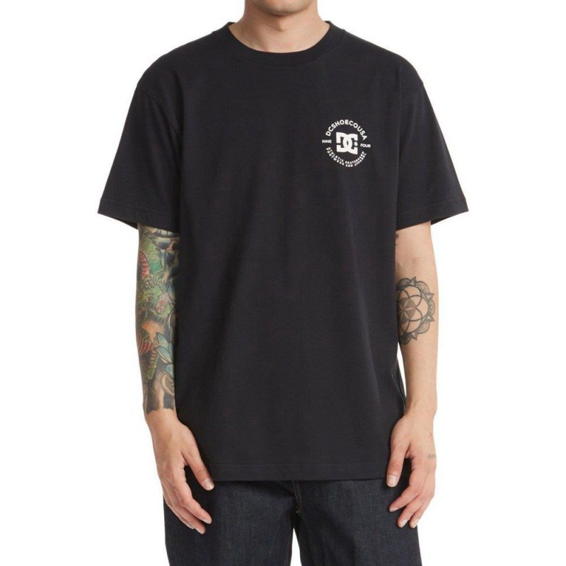 T-Shirt DC Shoes Star Pilot Noir Homme | ROE-3650762