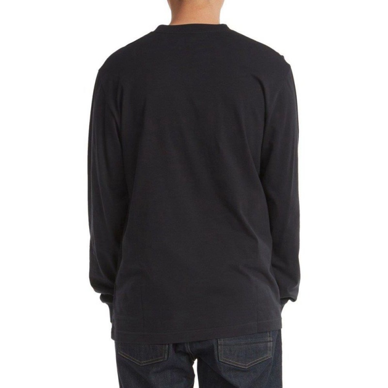 T-Shirt DC Shoes Star Long Sleeve Noir Homme | MDP-8546802