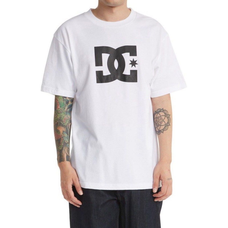 T-Shirt DC Shoes Star Blanche Homme | HJX-2099052